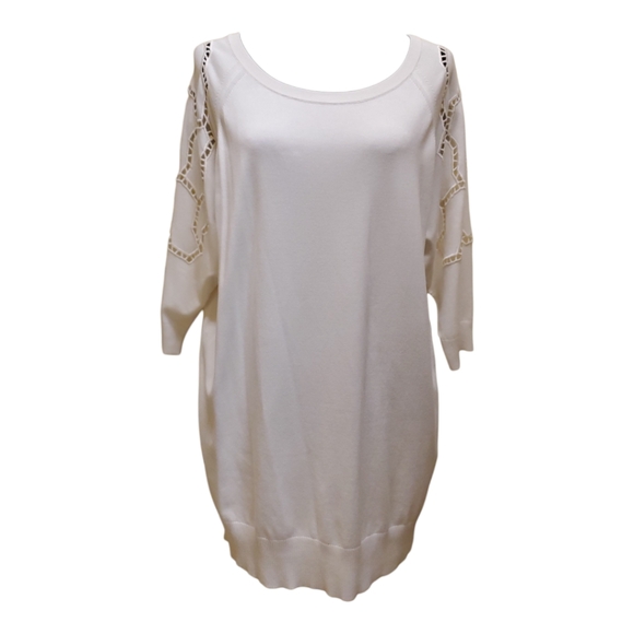 Escada White Shirt / Blouse With Decorative Sleeve Design XL - Picture 2 of 10